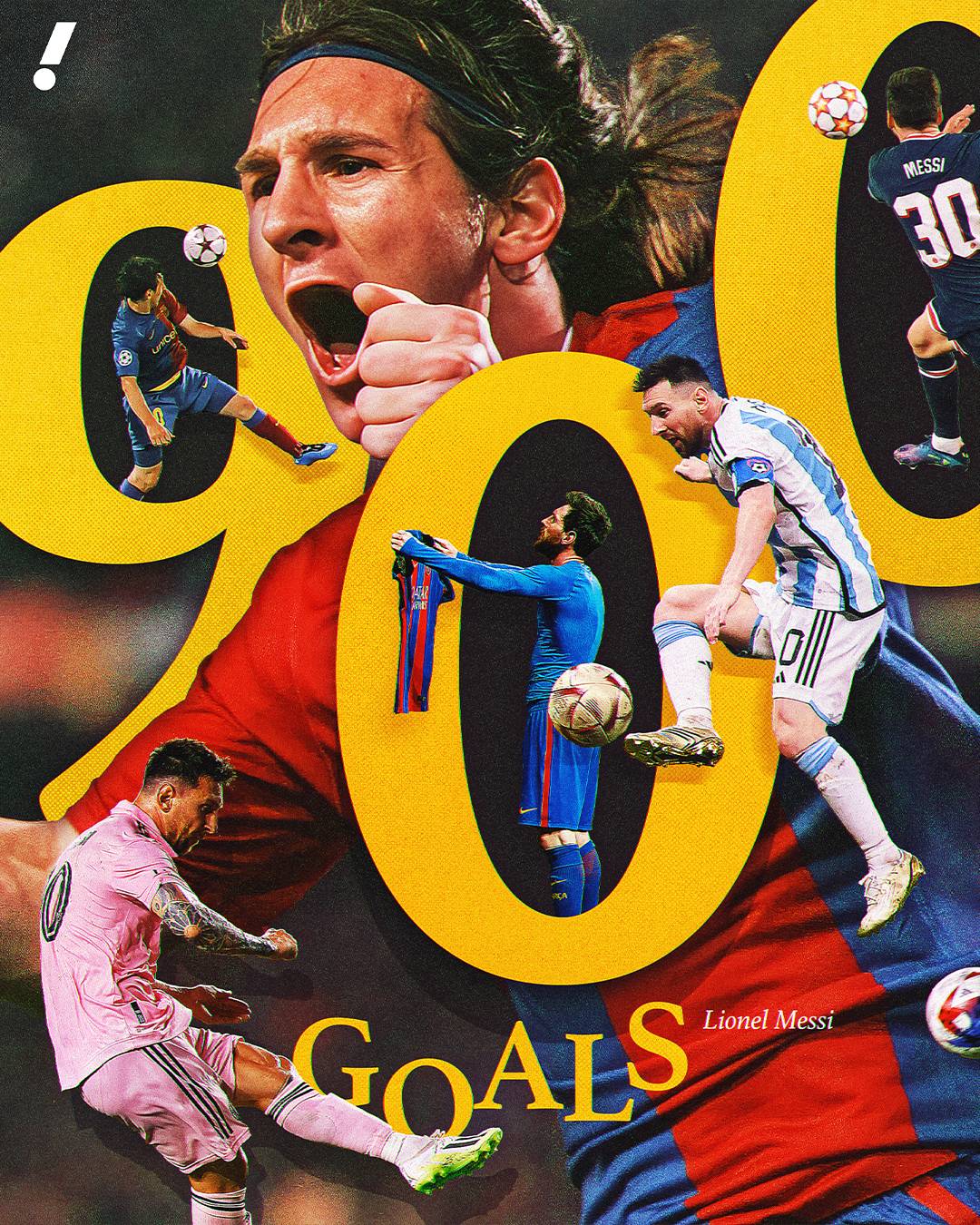 Historic: Lionel Messi has officially become the FASTEST player to reach 900 career goals š.
ā½ 1...