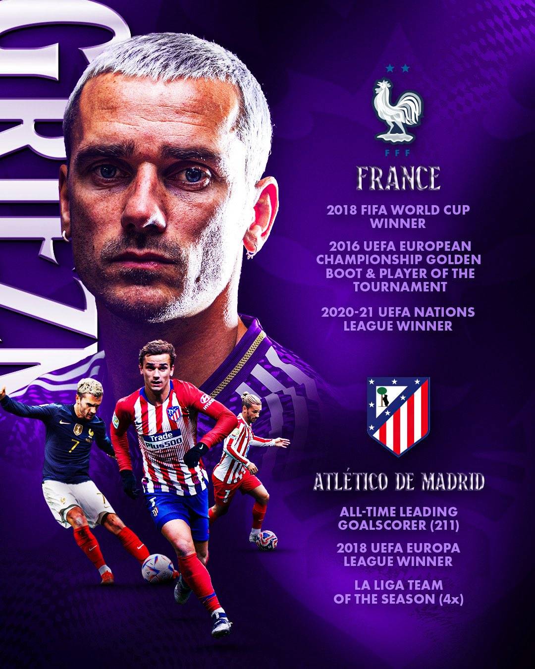 #OrlandoCity shared Antoine Griezmann stats, calling it "A ridiculous résumé🔥"
Welcoming a player...
