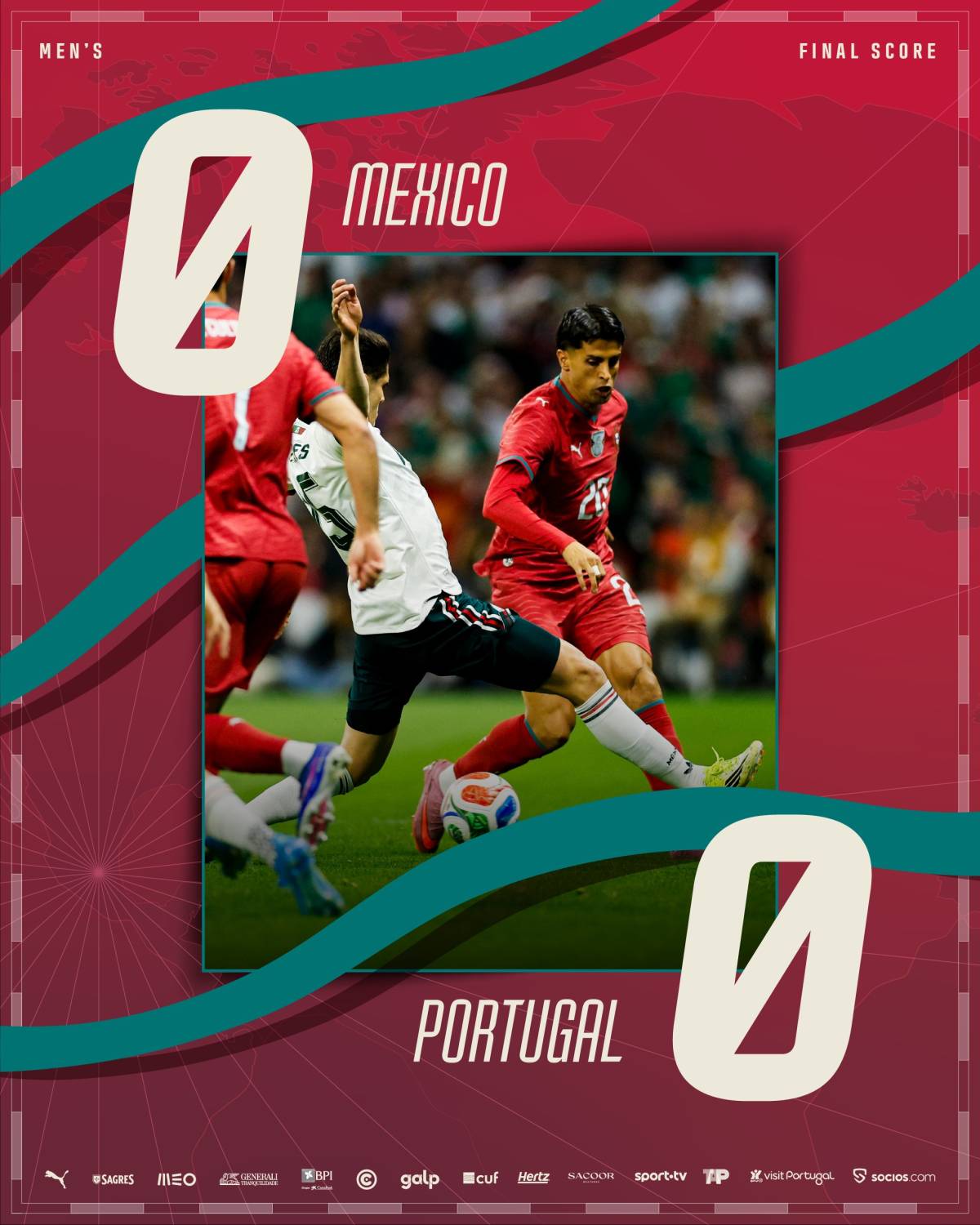 #Mexico🇲🇽 and #Portugal🇵🇹 played to a scoreless draw in a friendly match that marked the reopening o...