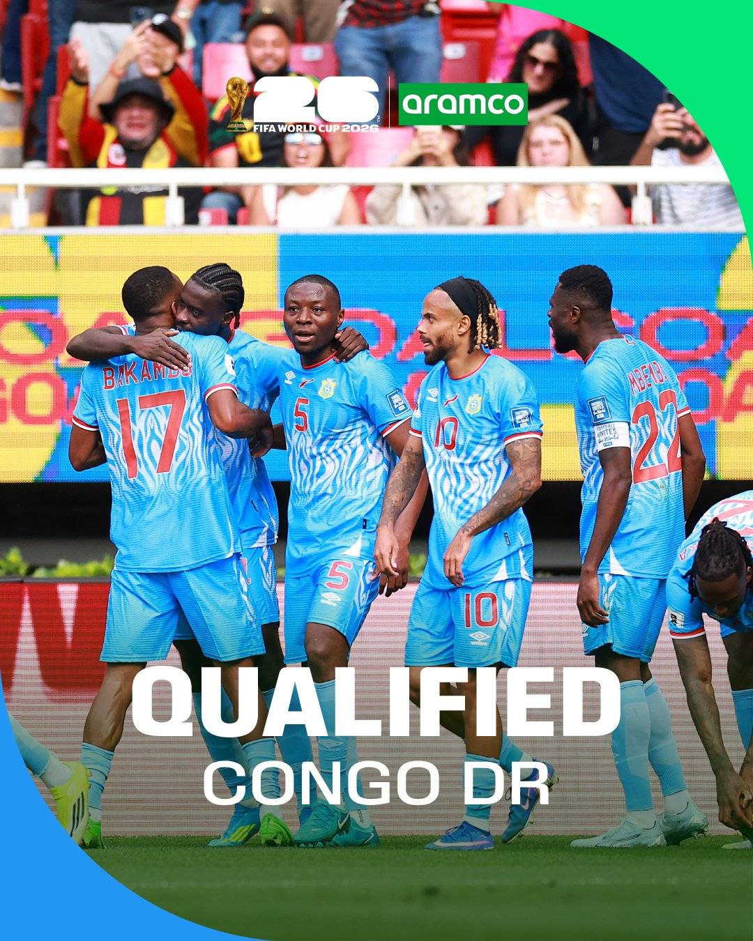 DR Congo🇨🇩 edged past Jamaica🇯🇲 by the narrowest of margins, sealing their place at the #FIFAWorldCu...