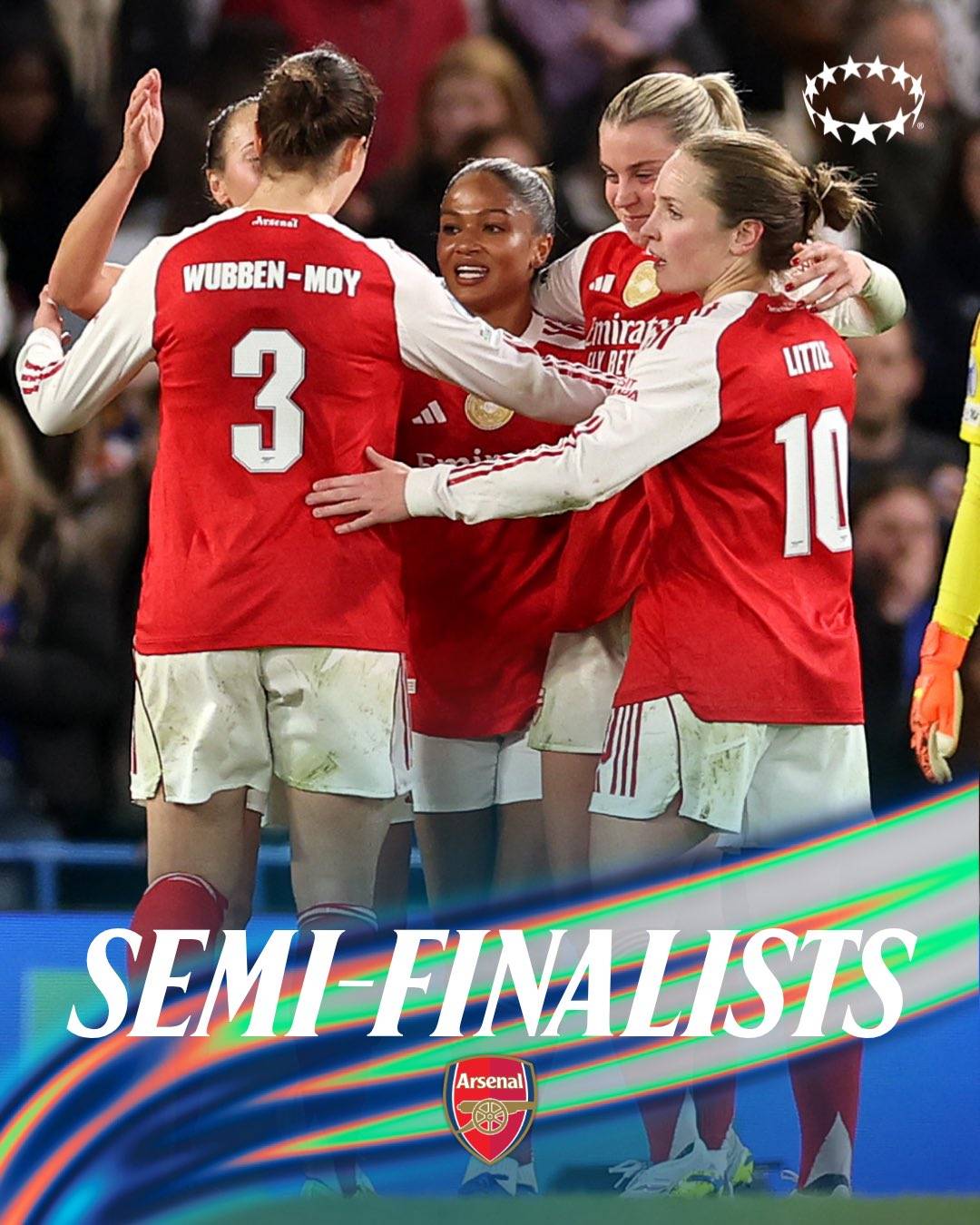 #Arsenal and #Bayern are Women's Champions League semifinalists ⚽🔥
#ArsenalWFC booked their place...
