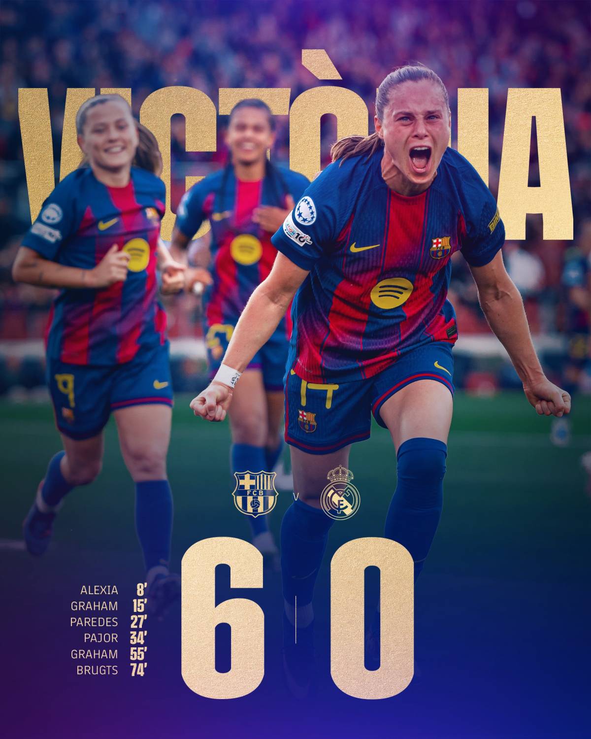 ⚽Barcelona eliminated Real Madrid from Women's Champions League with another dominant #ElClasico di...