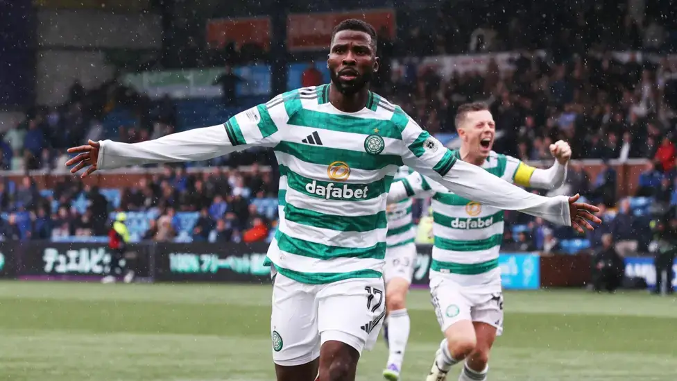 Nigerian star Kelechi Iheanacho scored the winning goal for #CelticFC with only eight minutes remain...