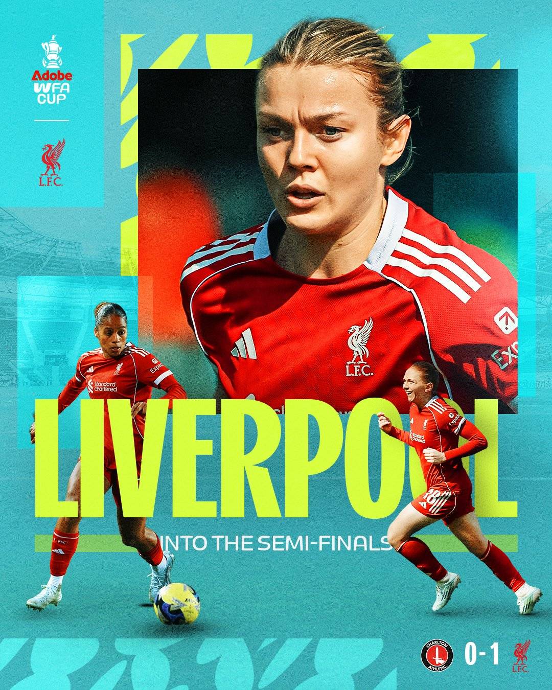 ๐ฅ Liverpool beat Charlton in extra time and are through to the Women's FA Cup quarter-finals:
๐ F...