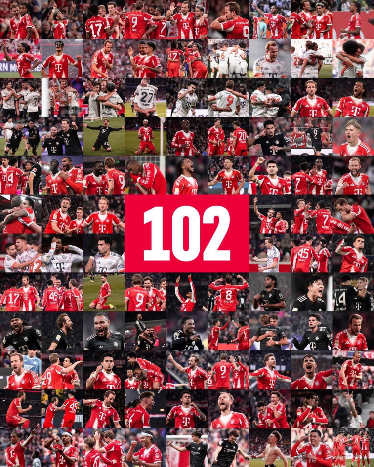 The record for most goals scored in a single #Bundesliga season was 101, set by #Bayern in 1971/72...