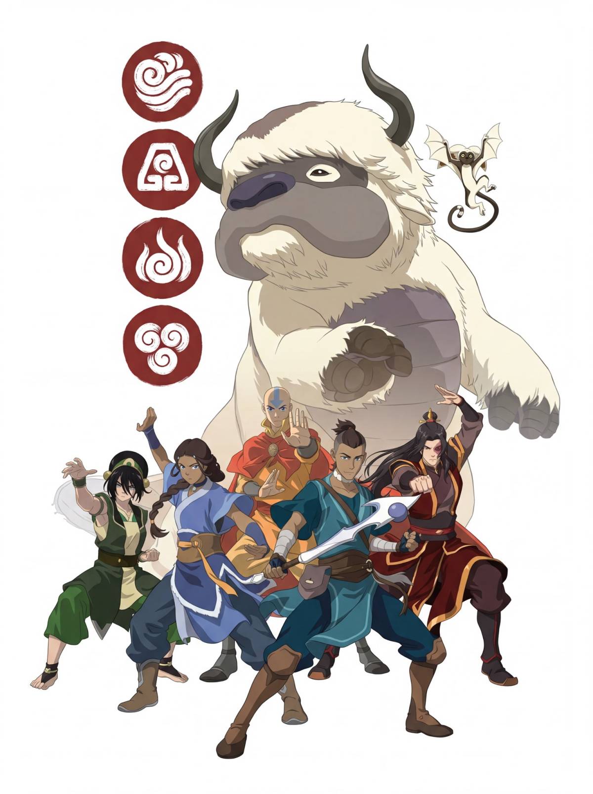 ๐๏ธ๐ฟ First look at Aang and his team members Katara, Zuko, Sokka and Toph as adults in the upcoming...