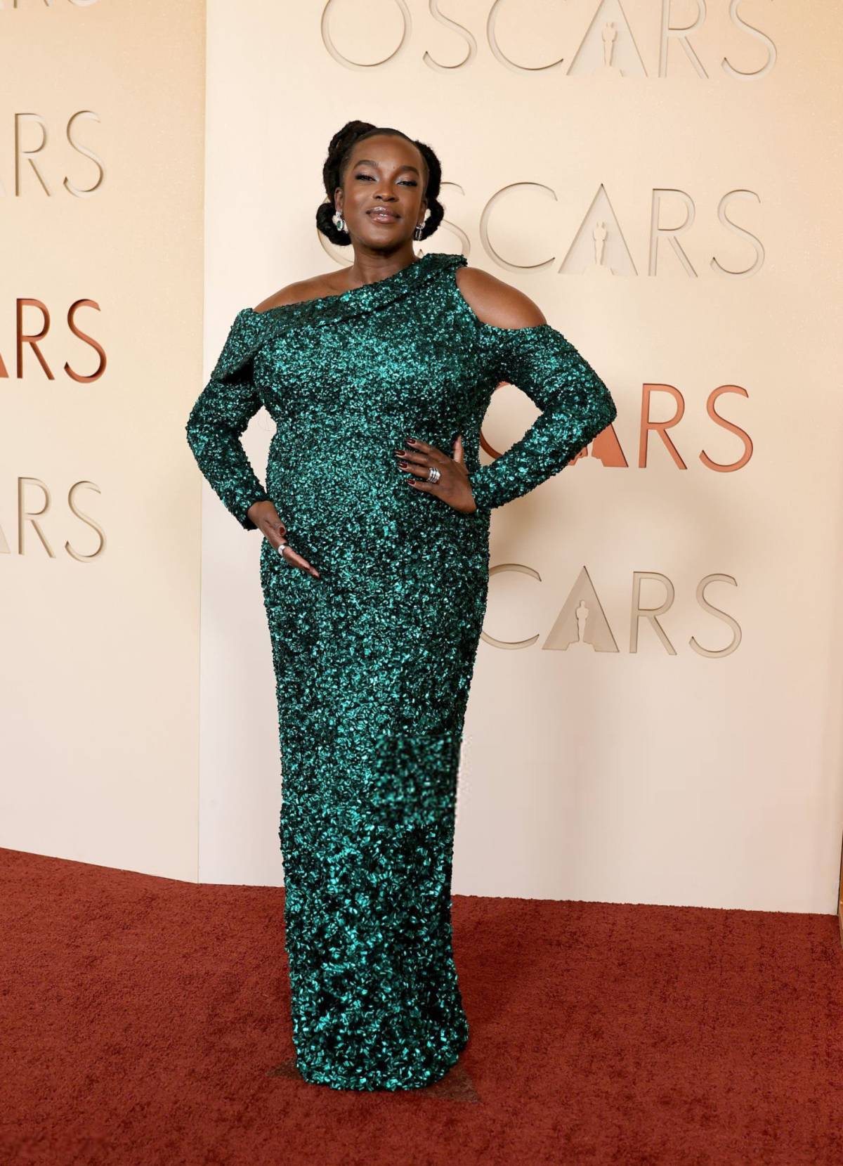 Nigerian-British star Wunmi Mosaku arrives at the 98th #Oscars2026 ๐
She's nominated for Best Supp...