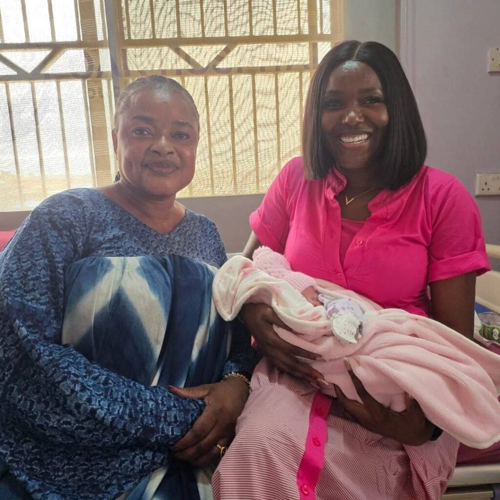 #Nollywood actress Toyosi Adesanya and her husband, Bola Oyin-Adejobi, welcomed their first daughter...