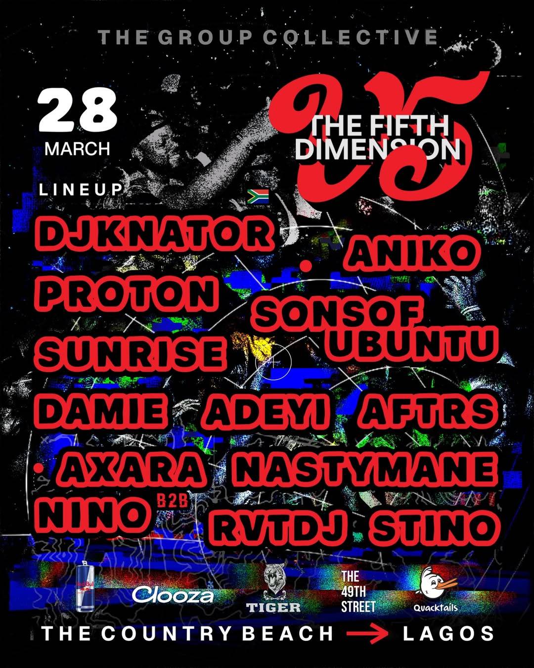 Tickets are on sale for "V5: The Fifth Dimension", an event made by The Group Collective "for Music...