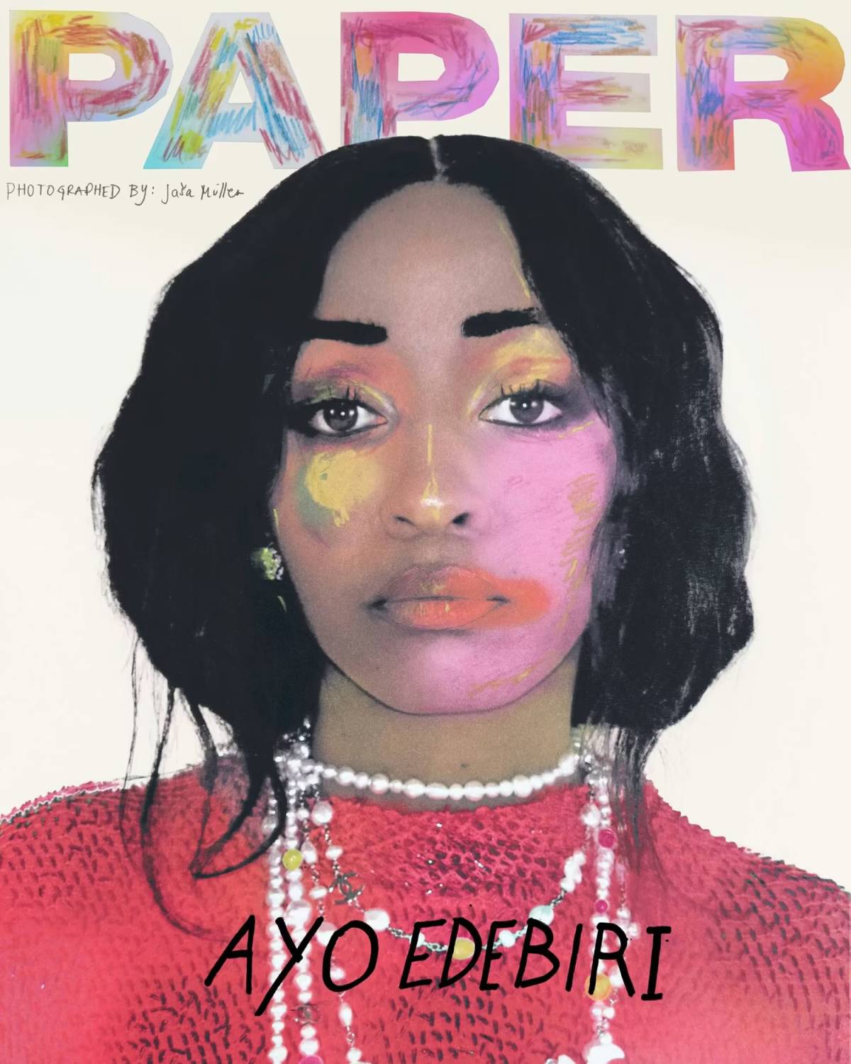 📸 Actress and writer Ayo Edebiri for Paper Magazine (2026), photographed by Jaša Müller, styled in...