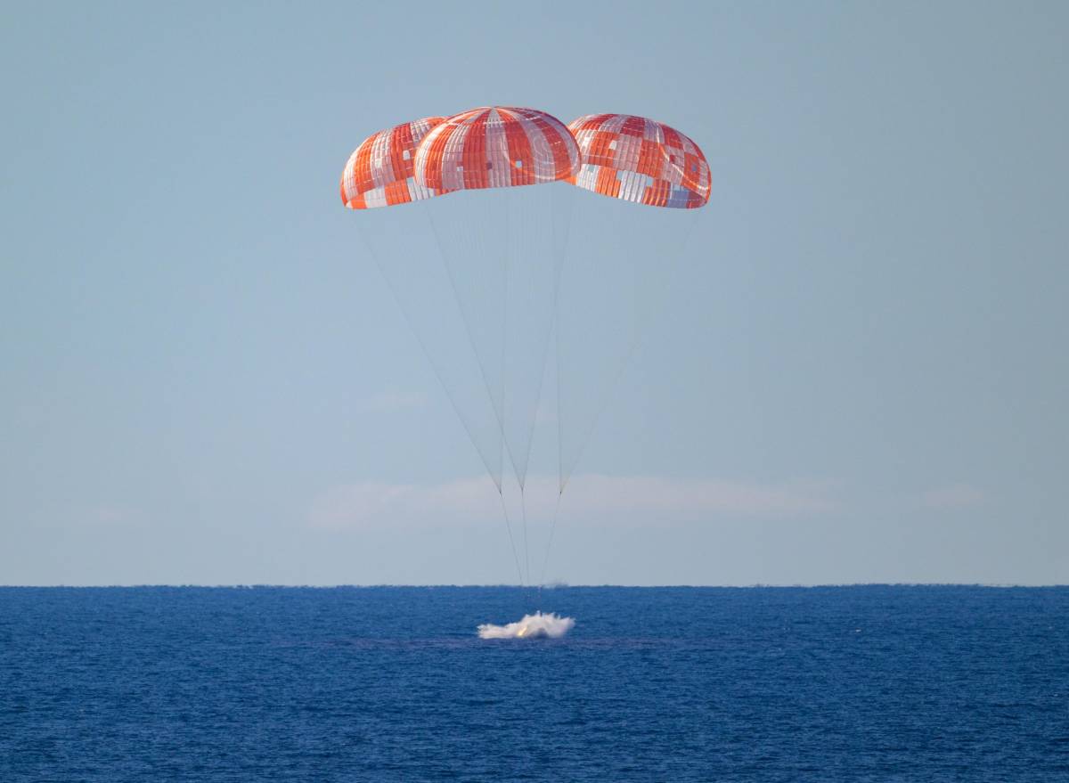 The Artemis II crew members Reid Wiseman, Victor Glover, Christina Koch, Jeremy Hansen and their off...