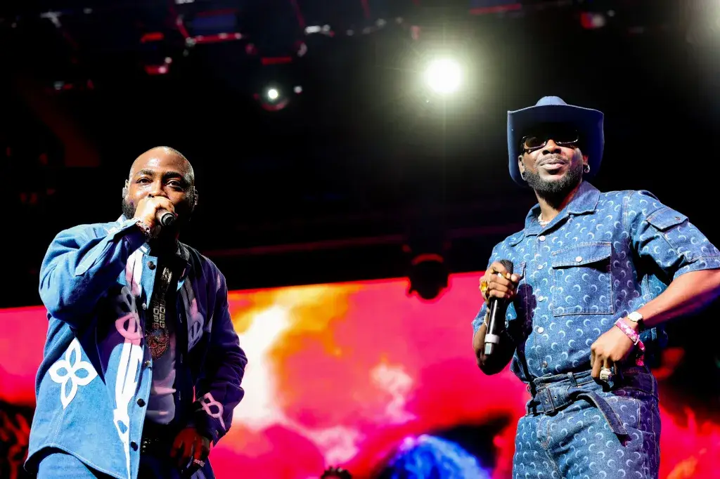Davido and 30BG crew were honored by Martell with exclusive brunch celebrating their #Coachella debu...