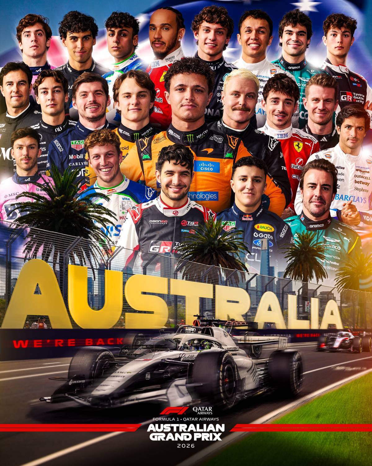 Just a few days to go for the beginning of the 2026 season: The Australian Grand Prix is this Sunday...