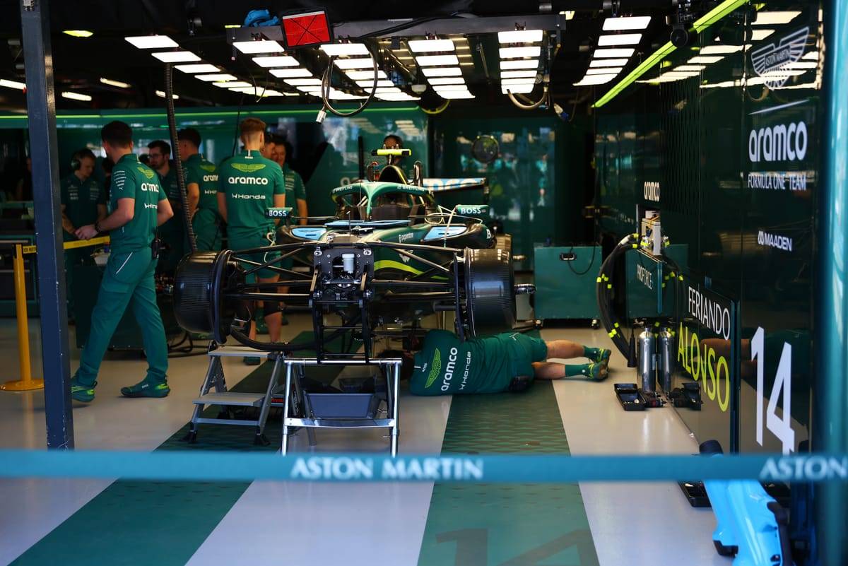 #AstonMartin’s catastrophic start to the #Formula1 season continued on Friday as a fresh power unit...