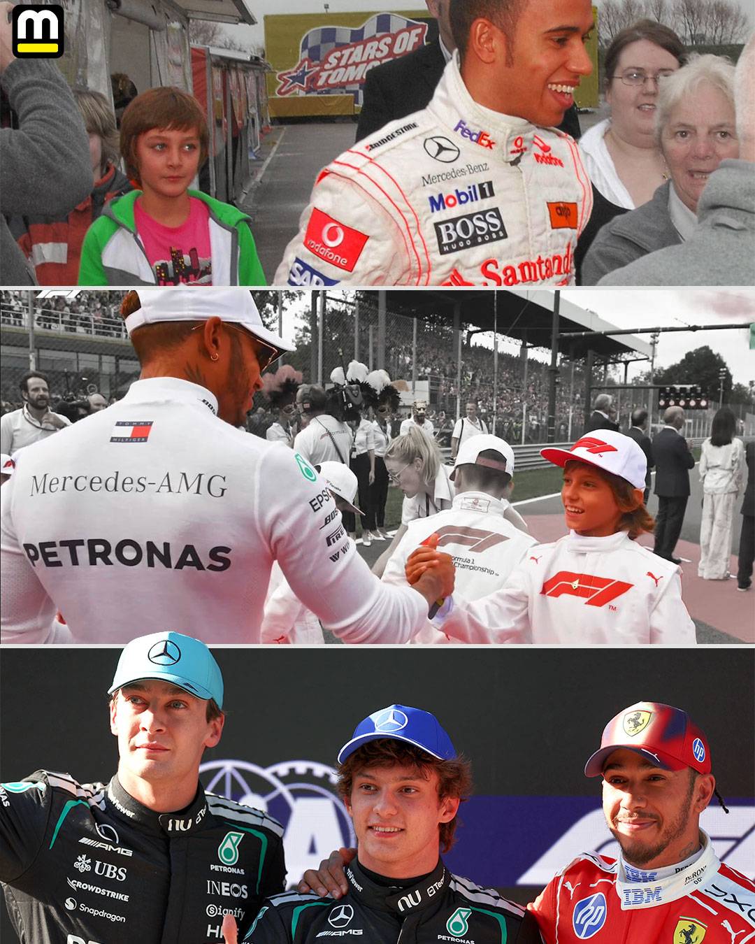 "That's for all the kids out there who dream the impossible. You can do it too, man.β - Lewis Hamilt...