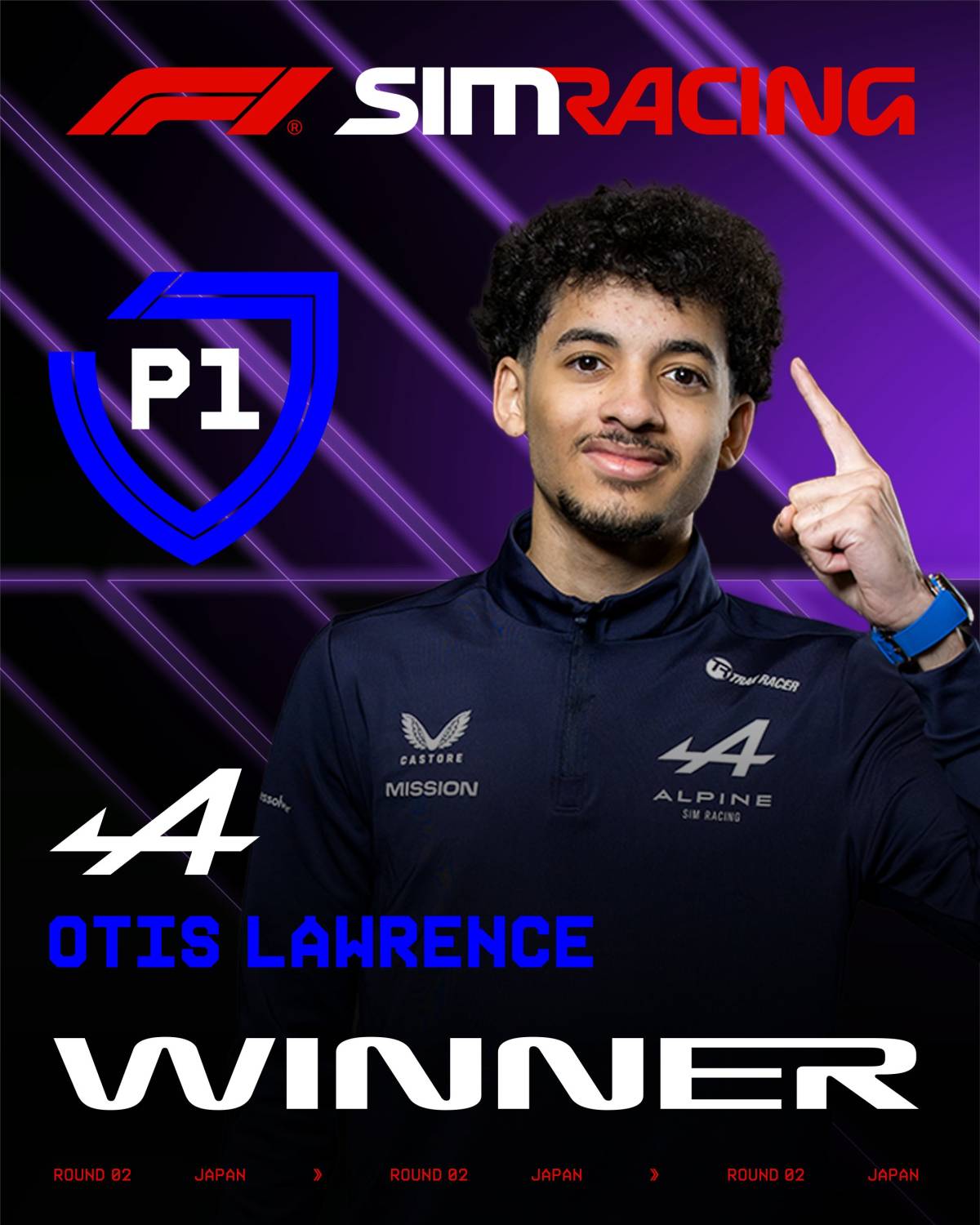 #Alpine's Otis Lawrence won the second round of #F1ESports at Suzuka🇯🇵
#Ferrari's Ismael Fahssi and...