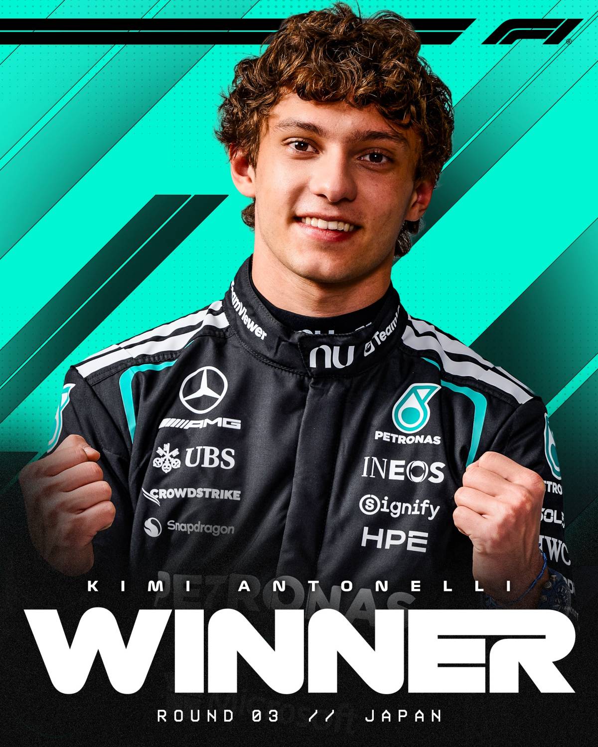 🥇#Mercedes' Kimi Antonelli won the 2026 #JapaneseGP🇯🇵
🥈#McLaren's Oscar Piastri finished second,...
