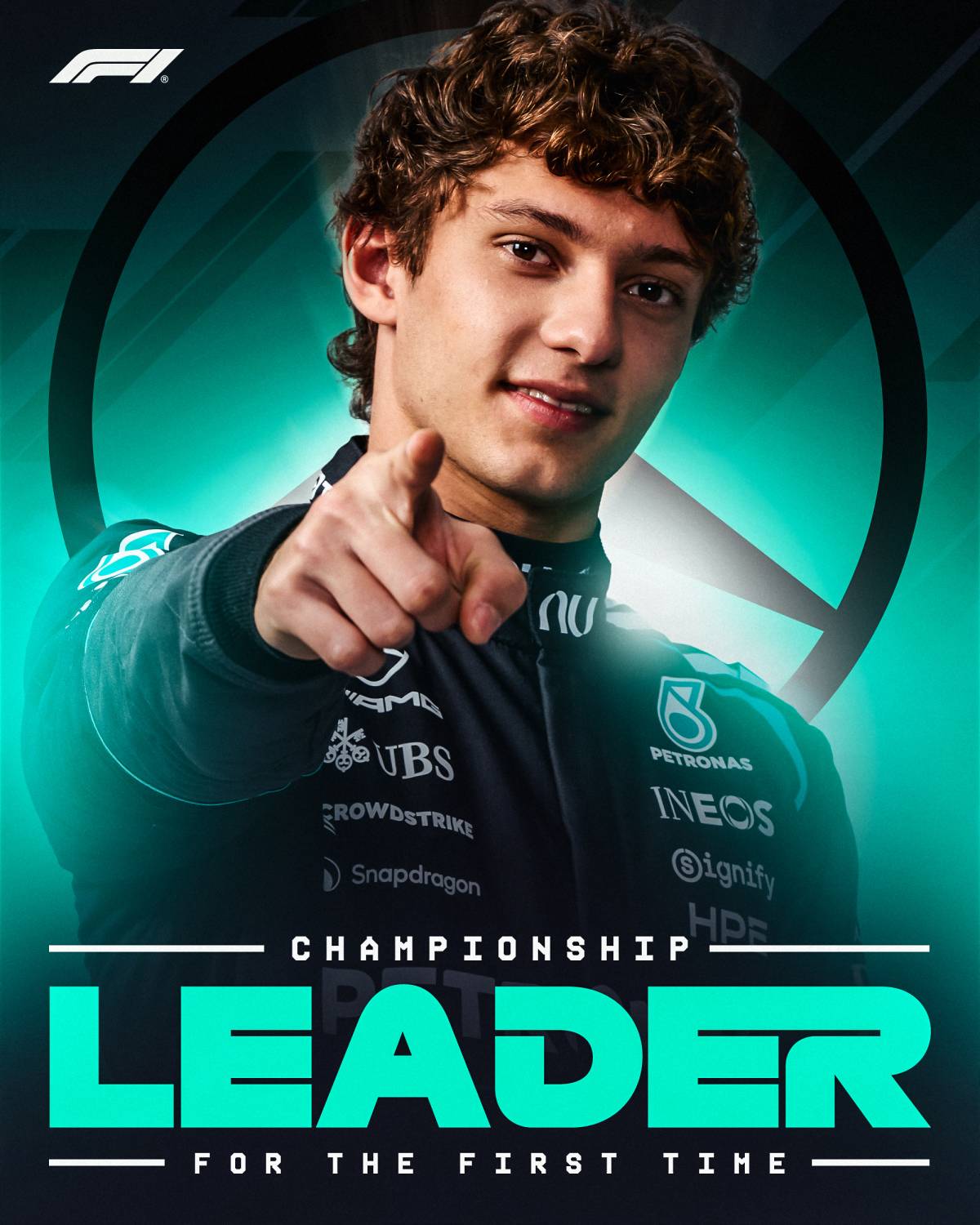 ๐๏ธ At 19 years and 216 days old, Kimi Antonelli is the current #Formula1 Championship Leader, offici...