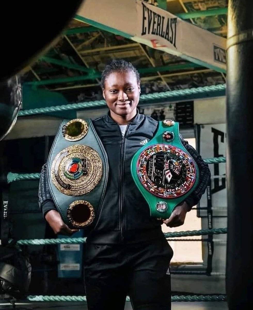 Nigerian boxer Elizabeth Oshoba makes history as Nigeria’s first-ever female Boxing World Champion...