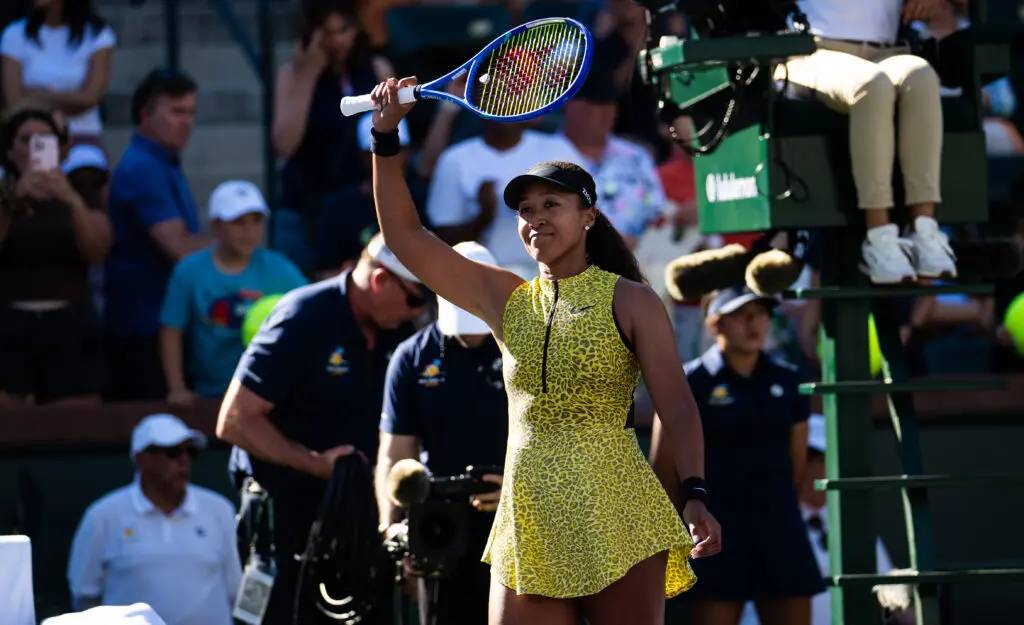 Japanese tennis player Naomi Osaka advanced to the fourth round of the BNP Paribas Open Indian Wells...