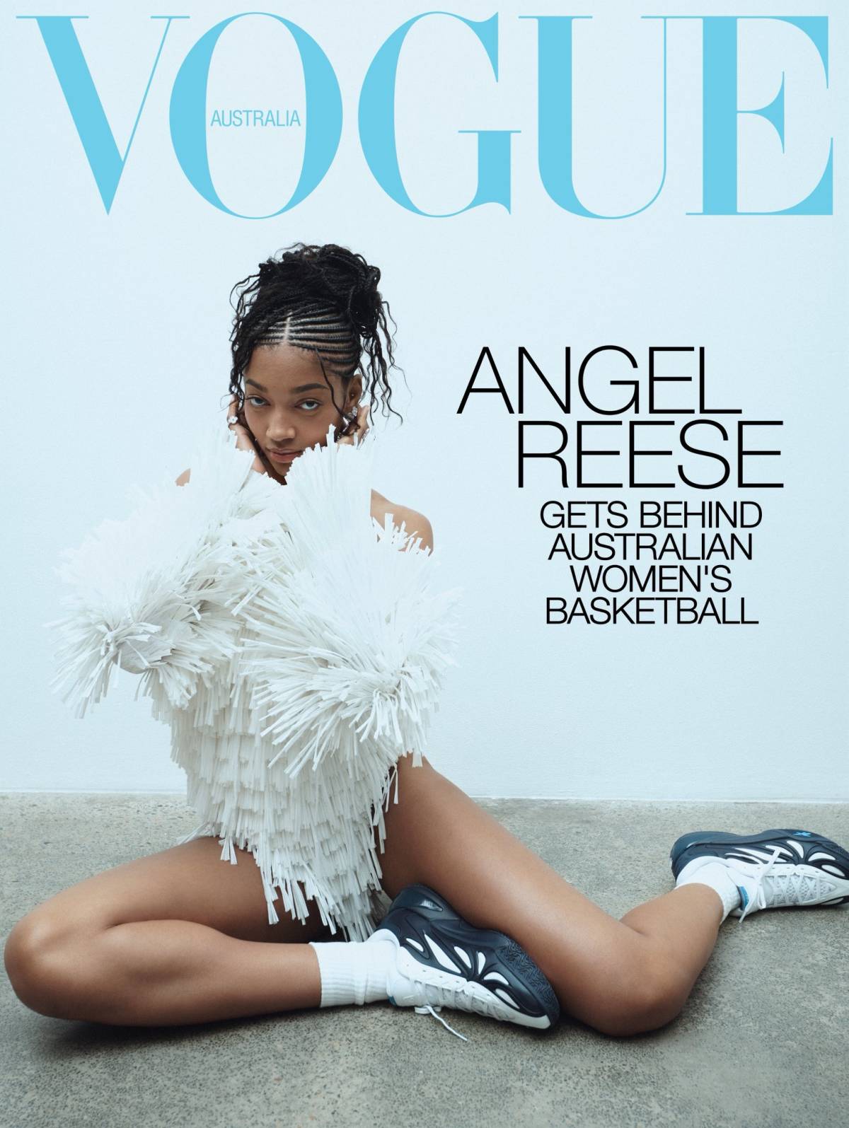 Angel Reese graces the cover of Vogue Australia in her signature Reebok sneakers.
“I think I have a...