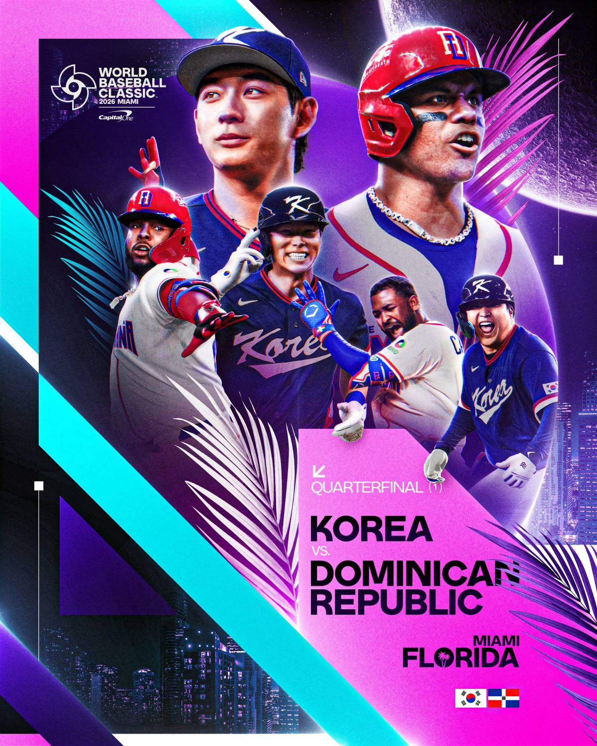 Tonight a powerful matchup will open the #WorldBaseballClassic quarterfinals ⚾🔥
Team #SouthKorea...