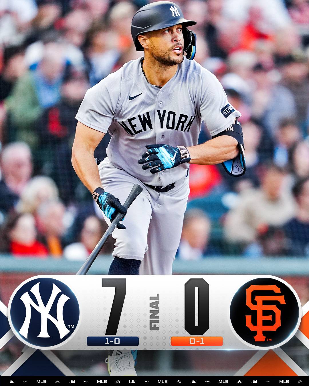 The #Yankees started the #MLB 2026 season with a dominant win on Opening Night ⚾🔥
It is the Yanke...