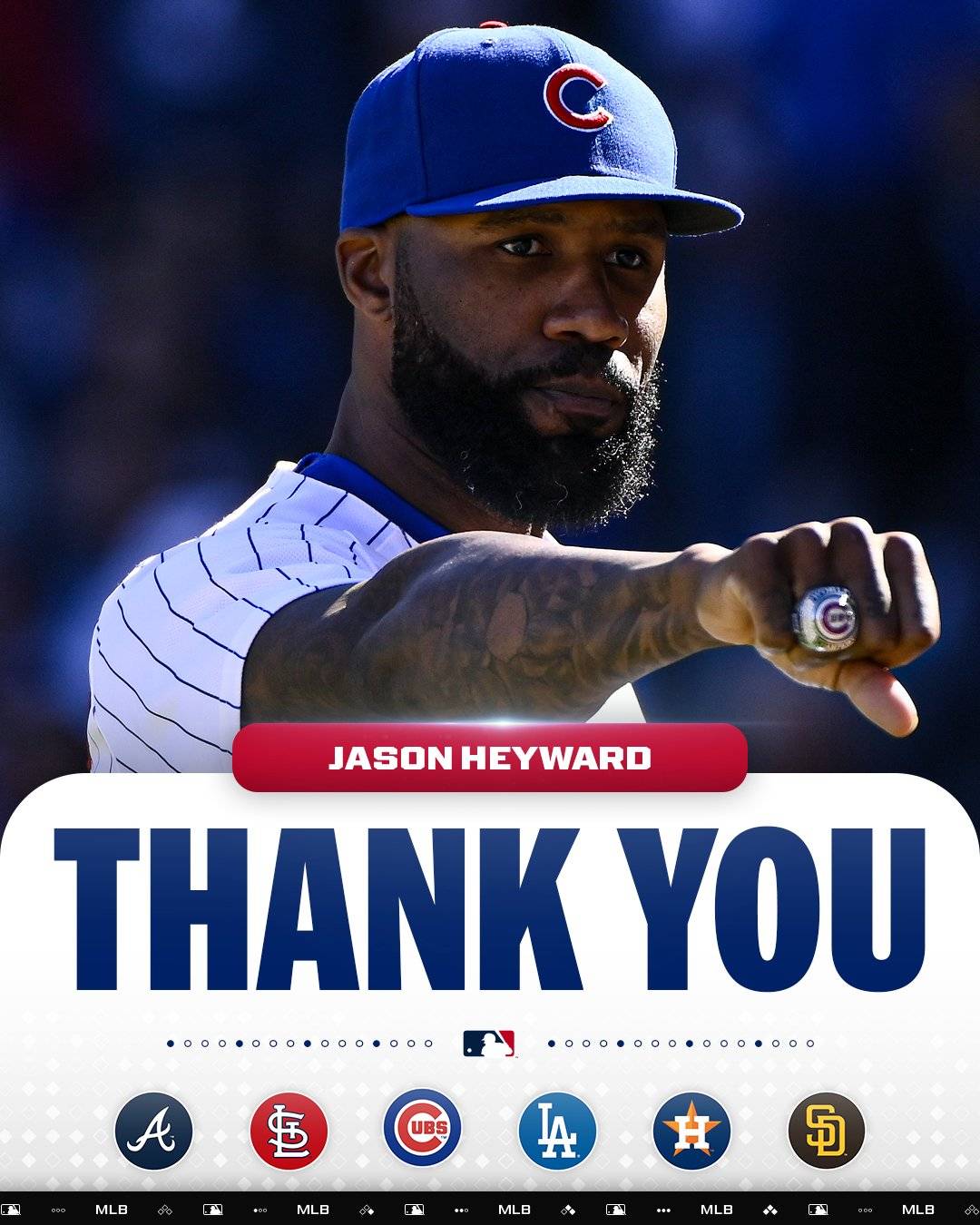 #Baseball star Jason Heyward has announced his retirement after 16 seasons spent with the Braves, Ca...
