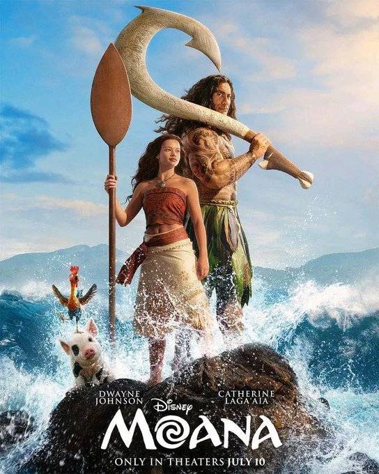 First look at Dwayne The Rock Johnson as live-action Maui in MOANA
COMING ON SOON🎬🍿