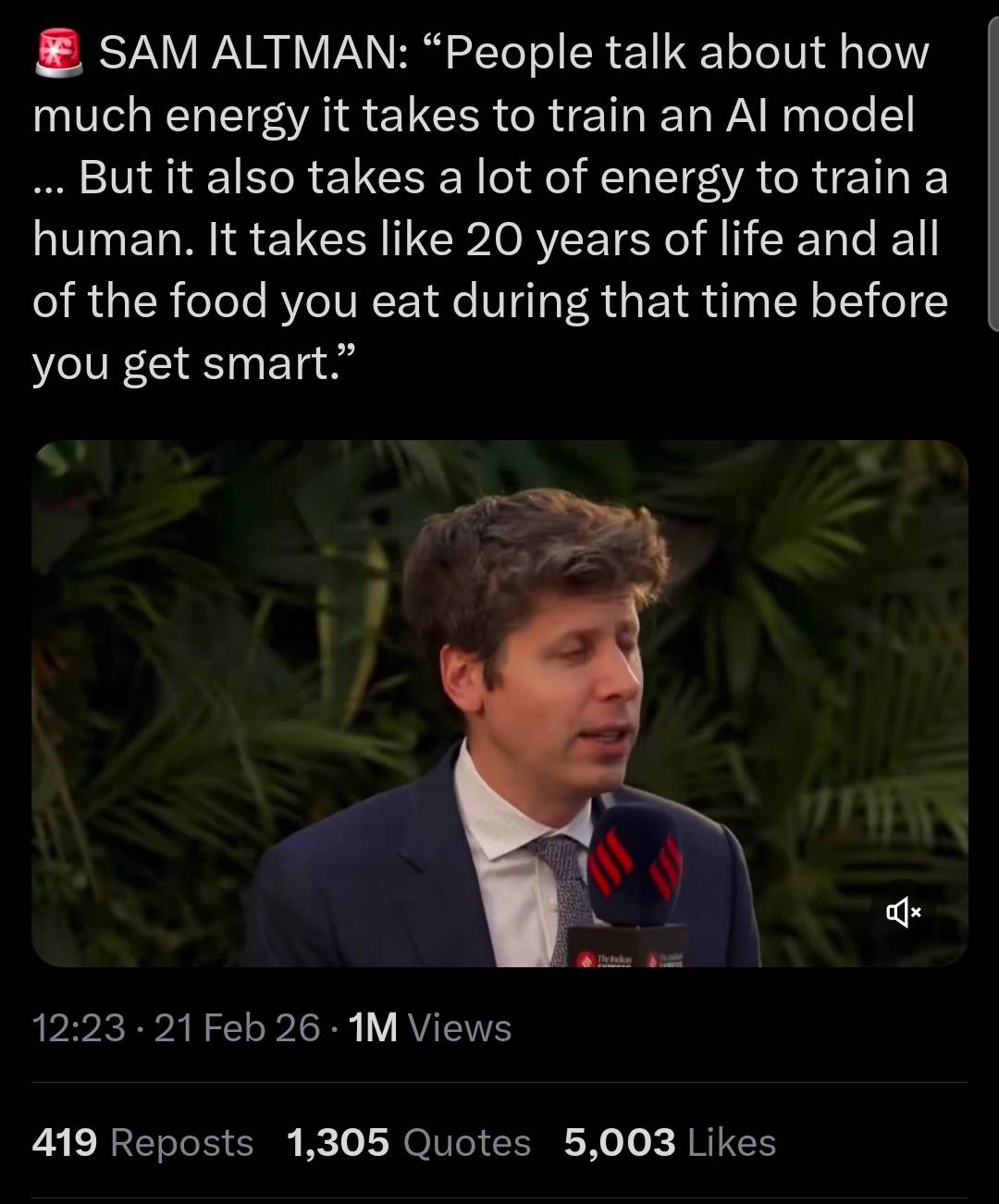 The argument is a classic tech-bro deflection - taking a valid concern about AI's energy footprint a...