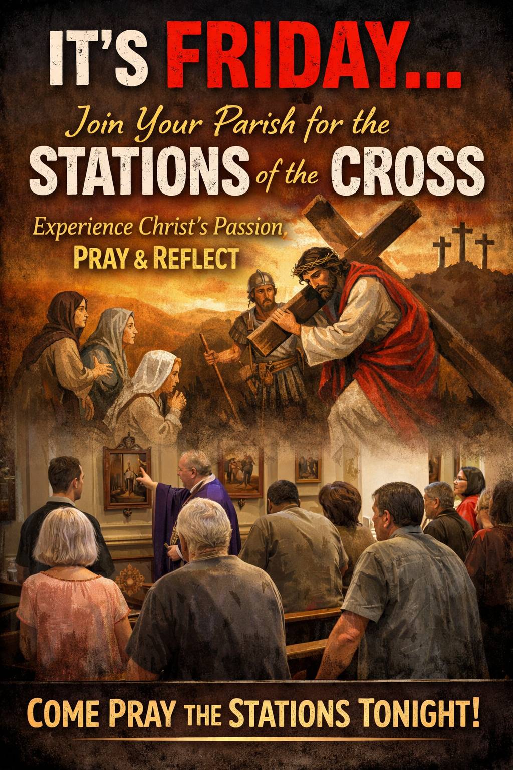 It's Fri go for Stations of the cross