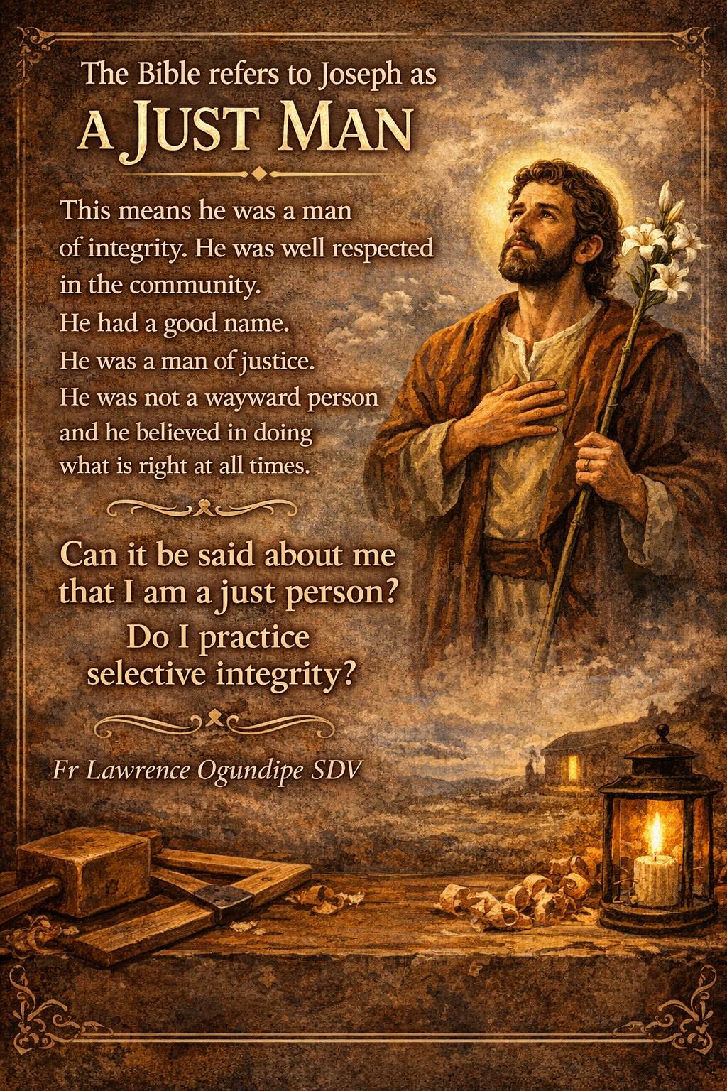 Post by Fr Lawrence SDV