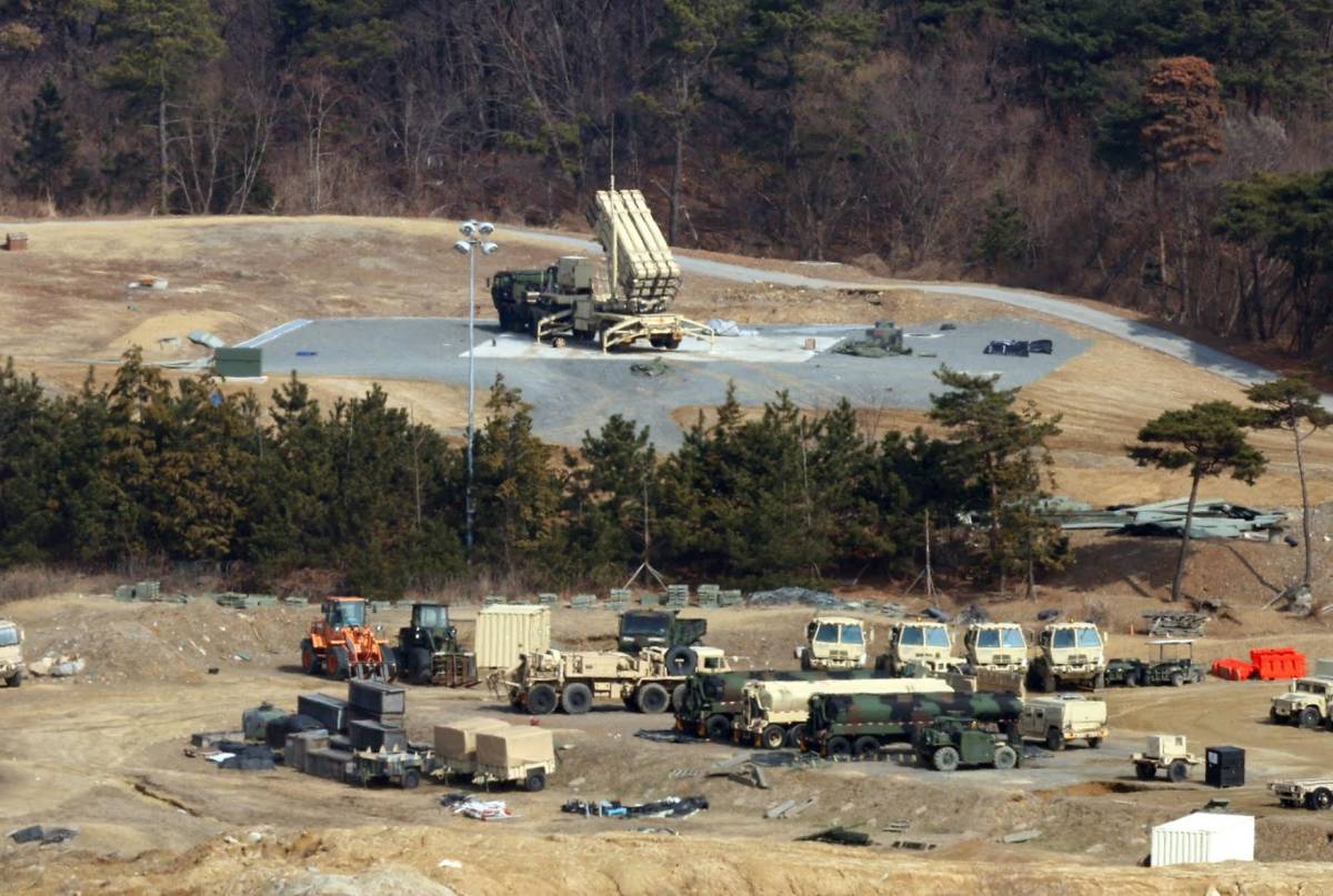 The United States has been moving parts of its Terminal High Altitude Area Defense (THAAD) anti-miss...