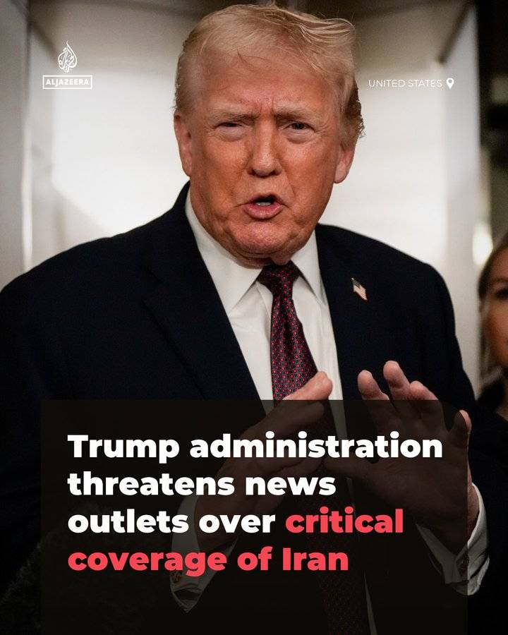The administration of President Donald Trump has warned that news outlets could have their broadcast...