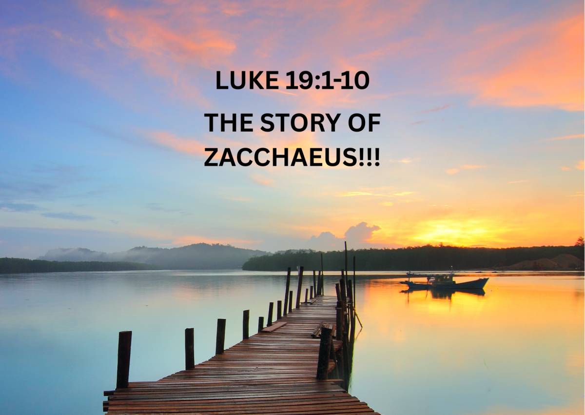 The fact that Zacchaeus was short did not stop him from reaching his goal.His stature could not stop...