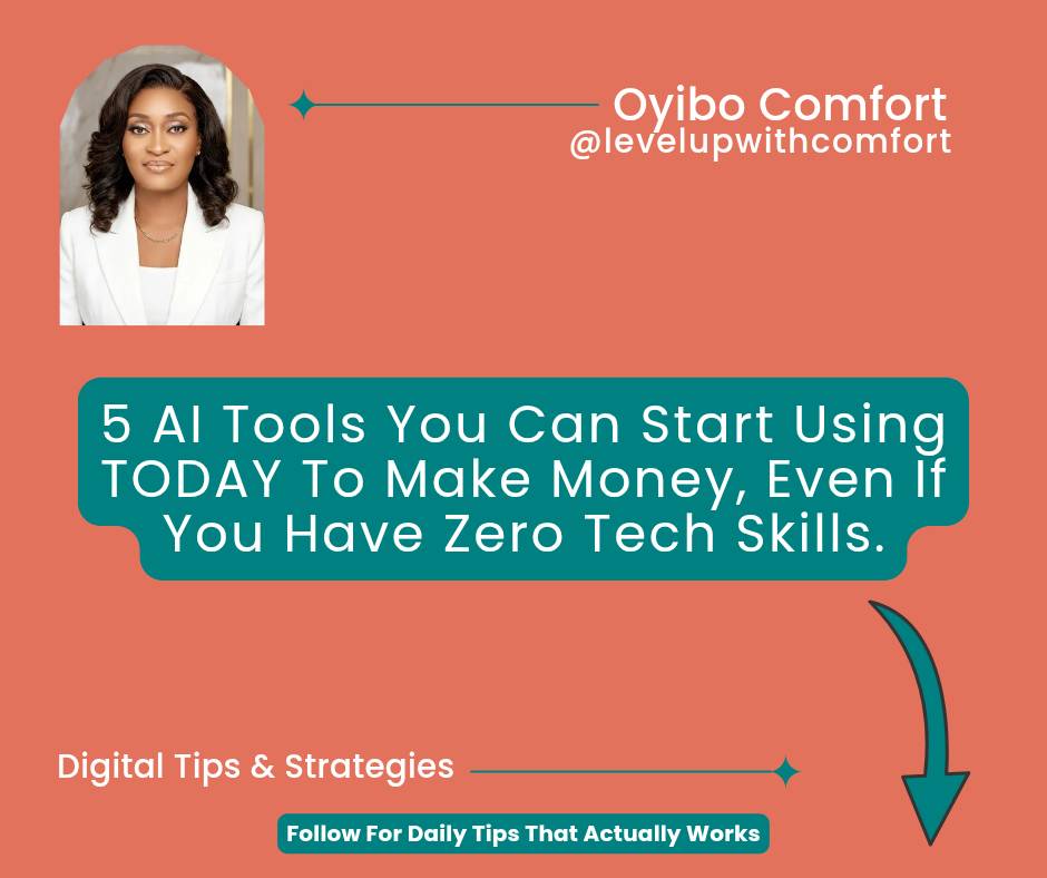 You don't need to have any tech skills to make money with AI.
Here are 5 ways to start TODAY:
1️⃣...