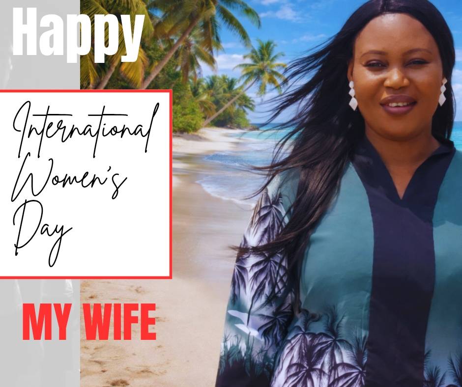 Happy international women's day to my sweetheart.