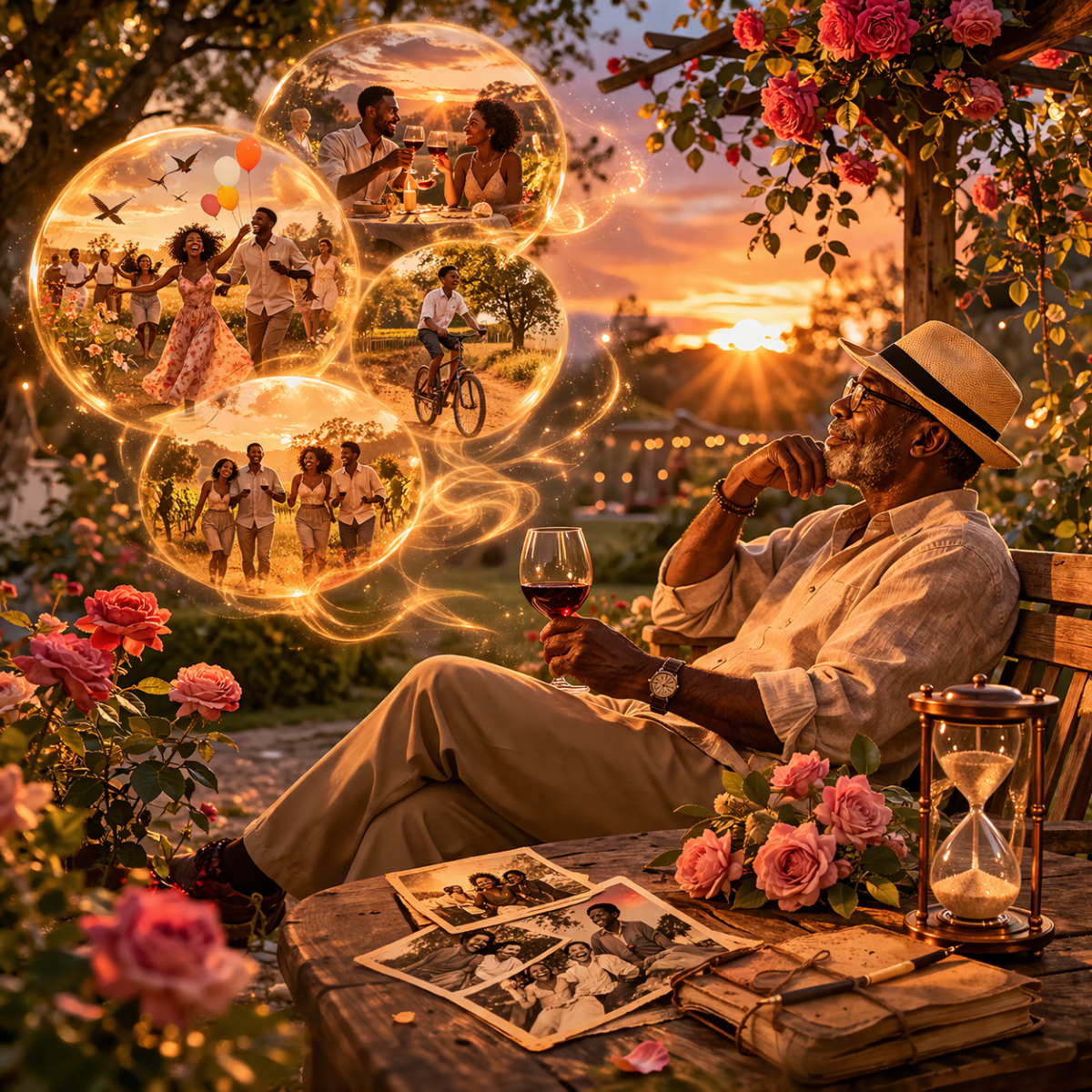 𝗪𝗵𝗲𝗻 𝘁𝗶𝗺𝗲 𝗮𝗯𝗼𝘂𝗻𝗱𝗲𝗱
my soul saunters
into frolics of a pleasant past—
days of wine and roses,
when...