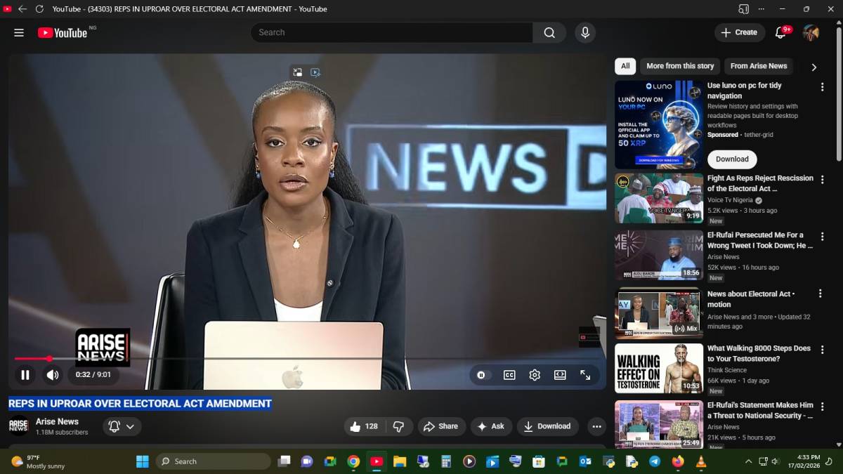 REPS IN UPROAR OVER ELECTORAL ACT AMENDMENT
source:-https://youtu.be/uIpmL25La5I?si=o5dRD7KC9o9VWzoK