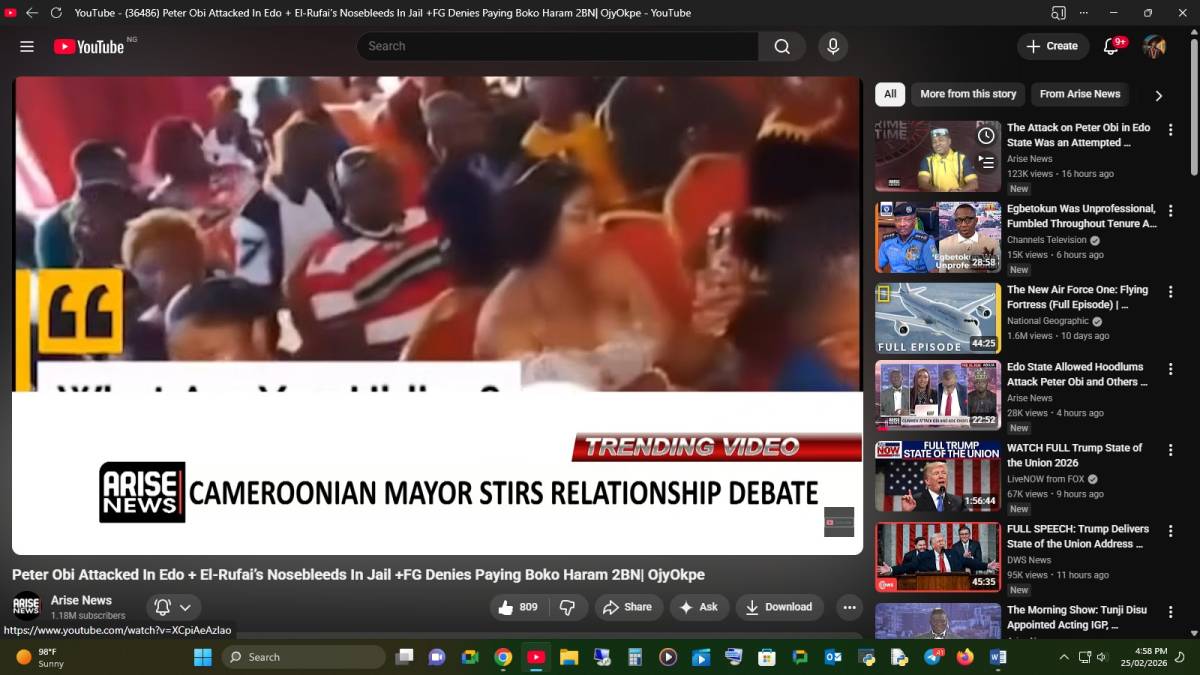 Peter Obi Attacked In Edo + El-Rufai’s Nosebleeds In Jail +FG Denies Paying Boko Haram 2BN| OjyOkpe...