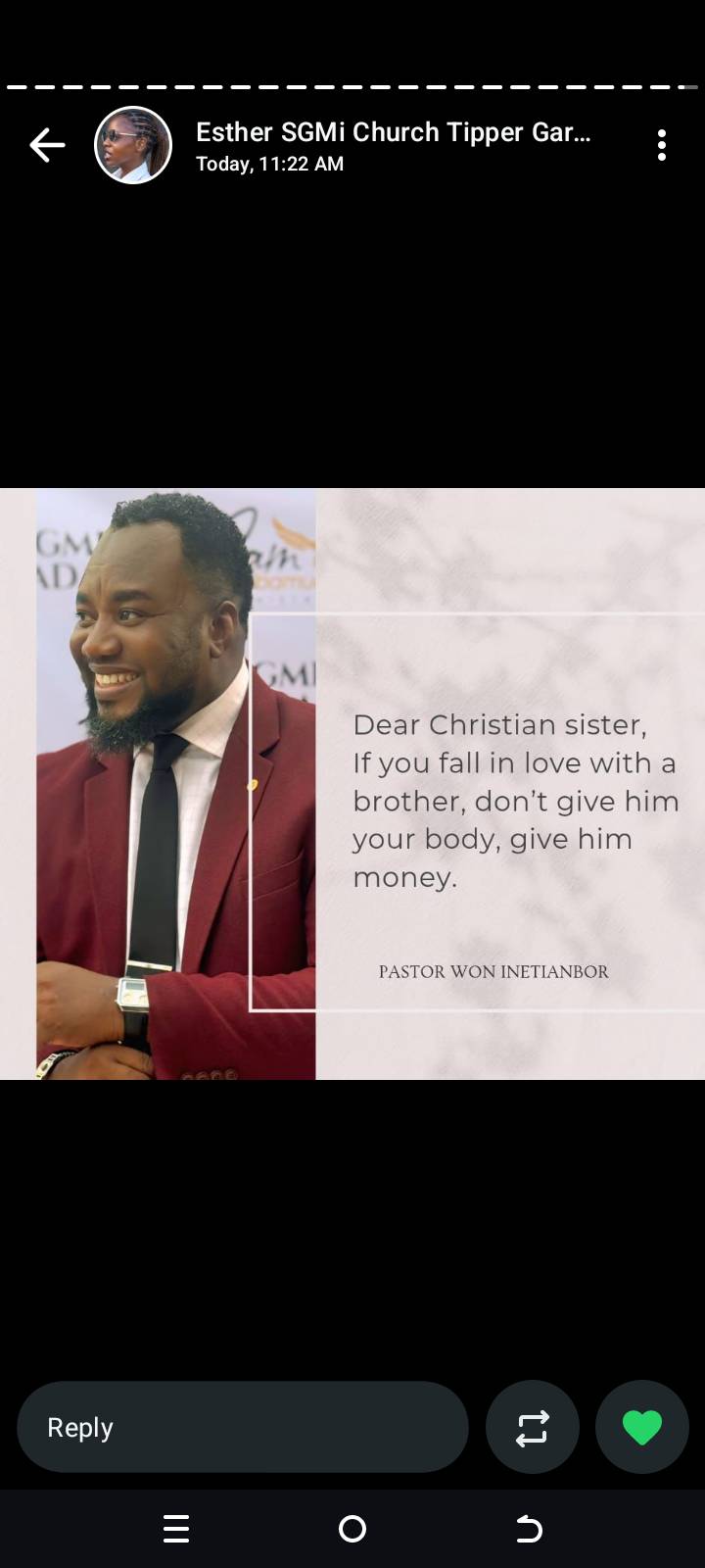 Ladies hope u dey hear pastor now?