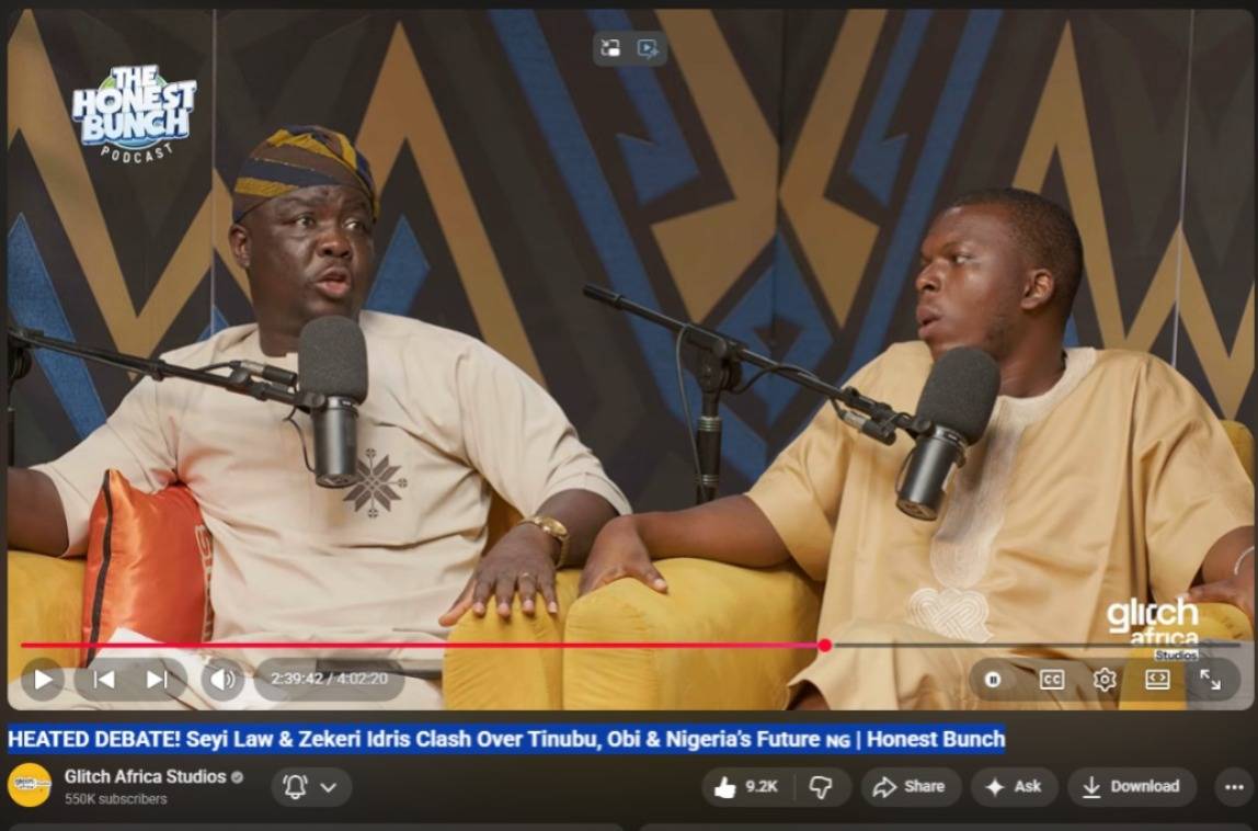 HEATED DEBATE! Seyi Law & Zekeri Idris Clash Over Tinubu, Obi & Nigeria’s Future 🇳🇬 | Honest Bunch