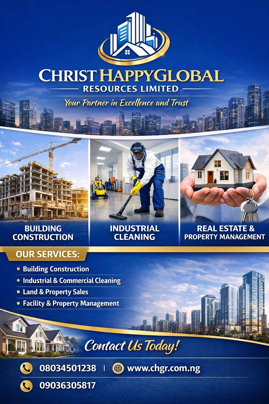 We are at your service any day anytime
