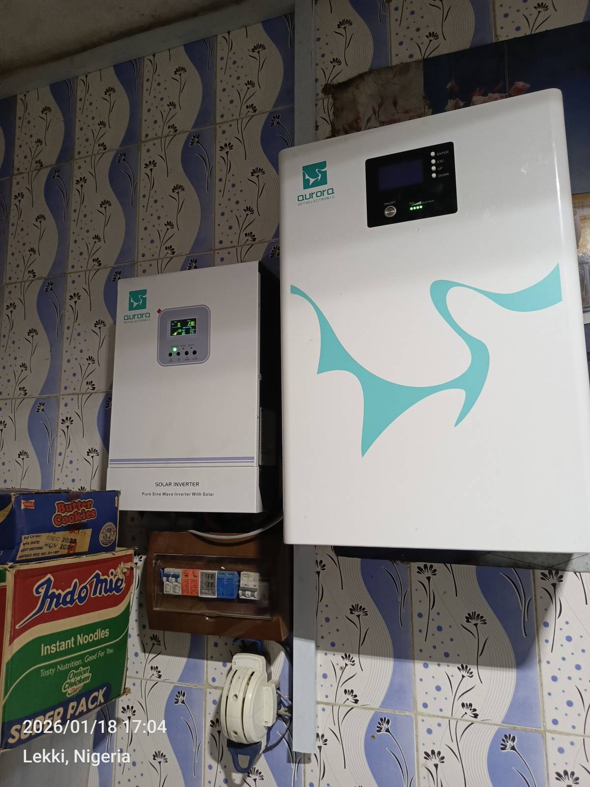 6.2kva solar power system with 5kwh lithium battery installed by Cglobal Solar.