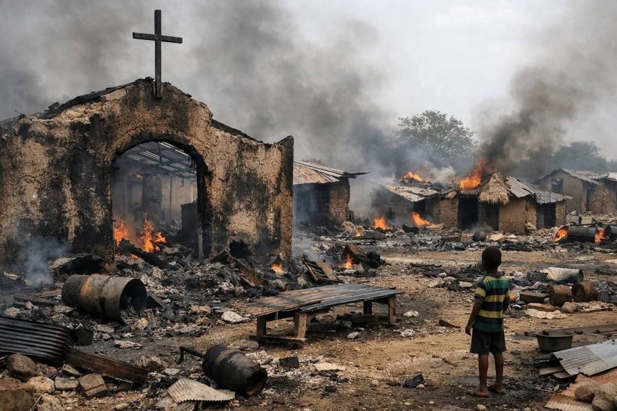 Easter Sunday at Ariko village, Awon Ward, Kachia LGA
When will the burning and killing end?
