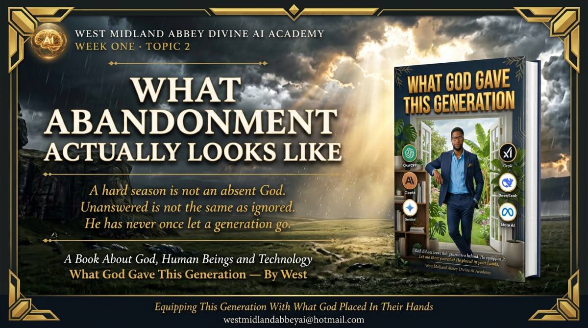 WHAT ABANDONMENT ACTUALLY LOOKS LIKE🕊️
In my last post I asked a question. Has God abandoned this g...