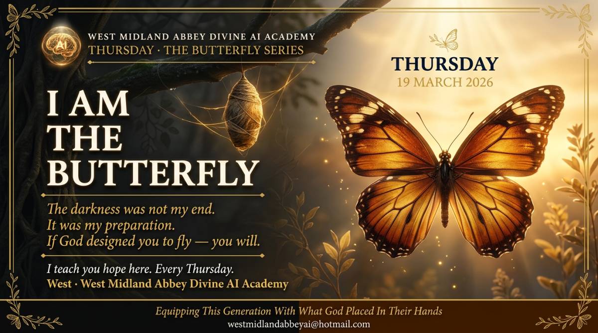 Hello guys. I am the butterfly. 🦋 At West Midland Abbey Divine AI Academy I teach hope.
People adm...