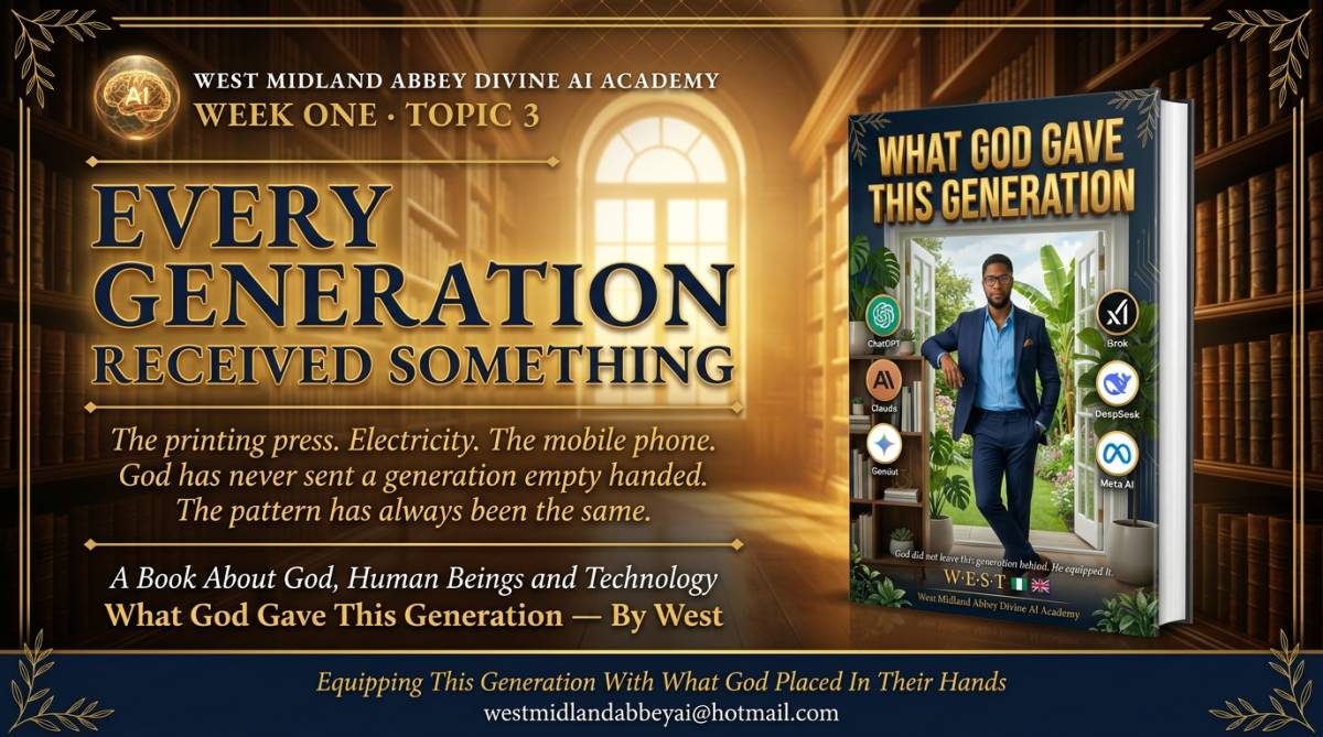 TOPIC 3 — EVERY GENERATION RECEIVED SOMETHING
Look at history. God never sent a generation empty han...