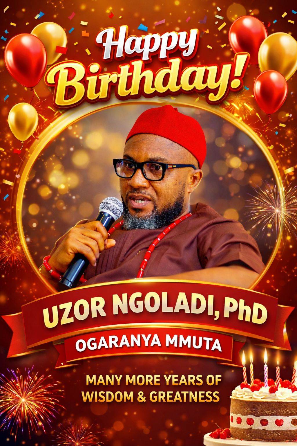 To God be the glory, great things he has done. Happy birthday to me.