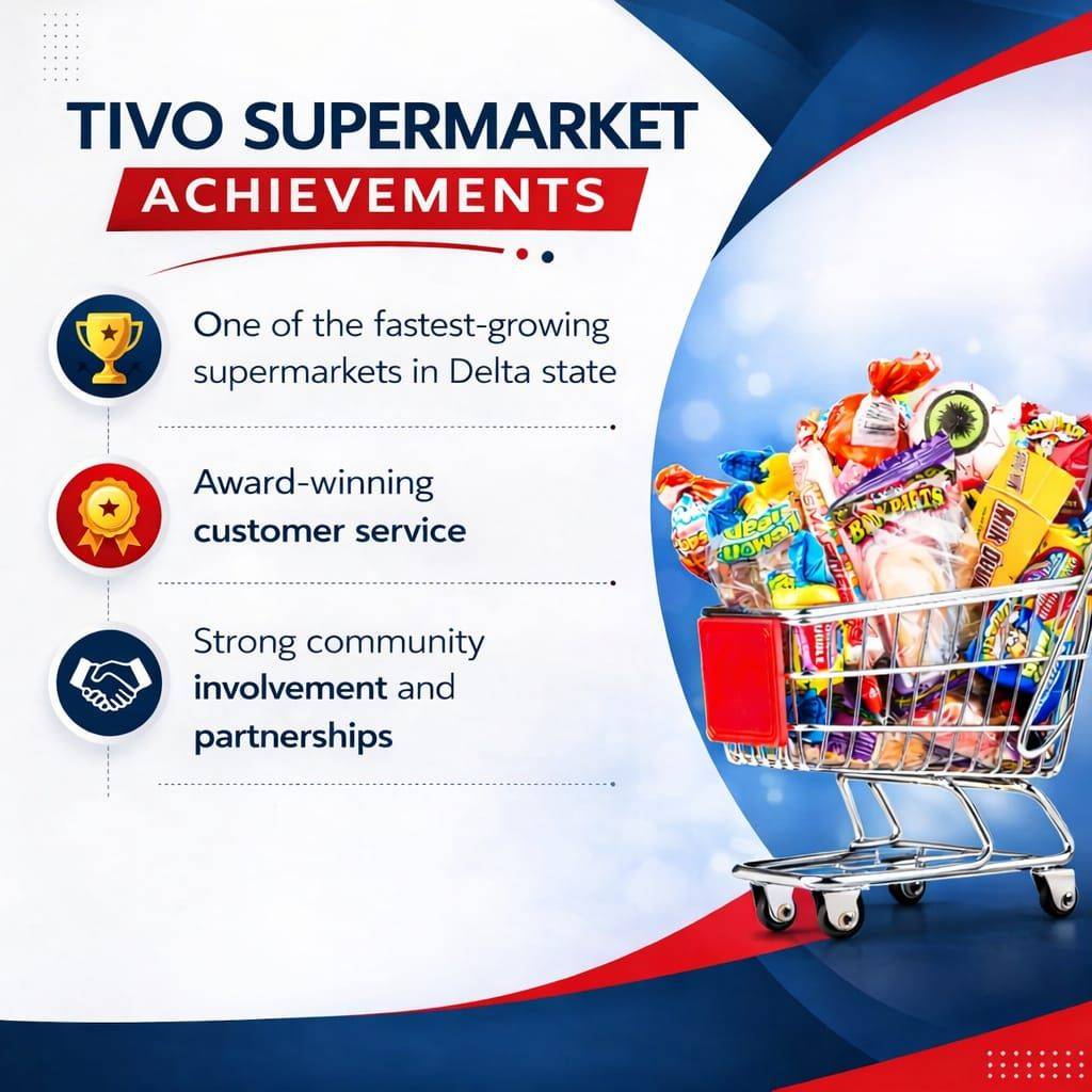 ๐ฅ OUR ACHIEVEMENTS ๐ฅ
๐ฅ One of the fastest-growing supermarkets in Delta State Nigeria. .
๐ฅ...